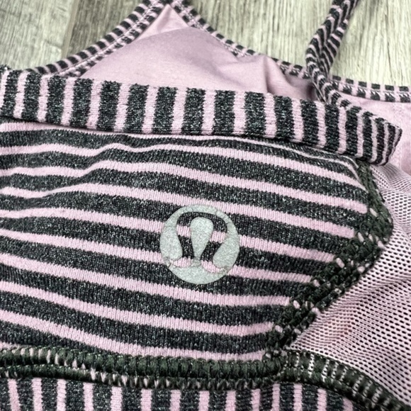 Lululemon Purple Stripe Sports Bra - Picture 6 of 13